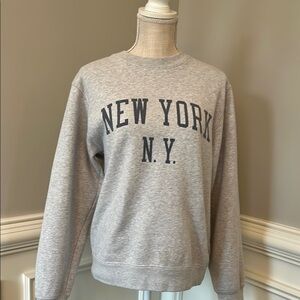 Brandy Melville Gray New York N.Y. Sweatshirt